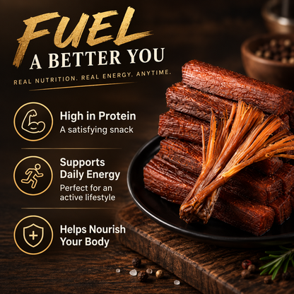 🥩Craving Snacks While Cutting Sugar? This Zero-Sugar Premium American Beef Jerky Lets You Indulge Without the Guilt or Spikes-Finn
