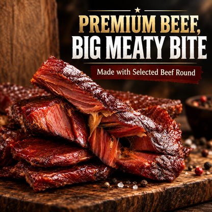 🥩Craving Snacks While Cutting Sugar? This Zero-Sugar Premium American Beef Jerky Lets You Indulge Without the Guilt or Spikes-Finn