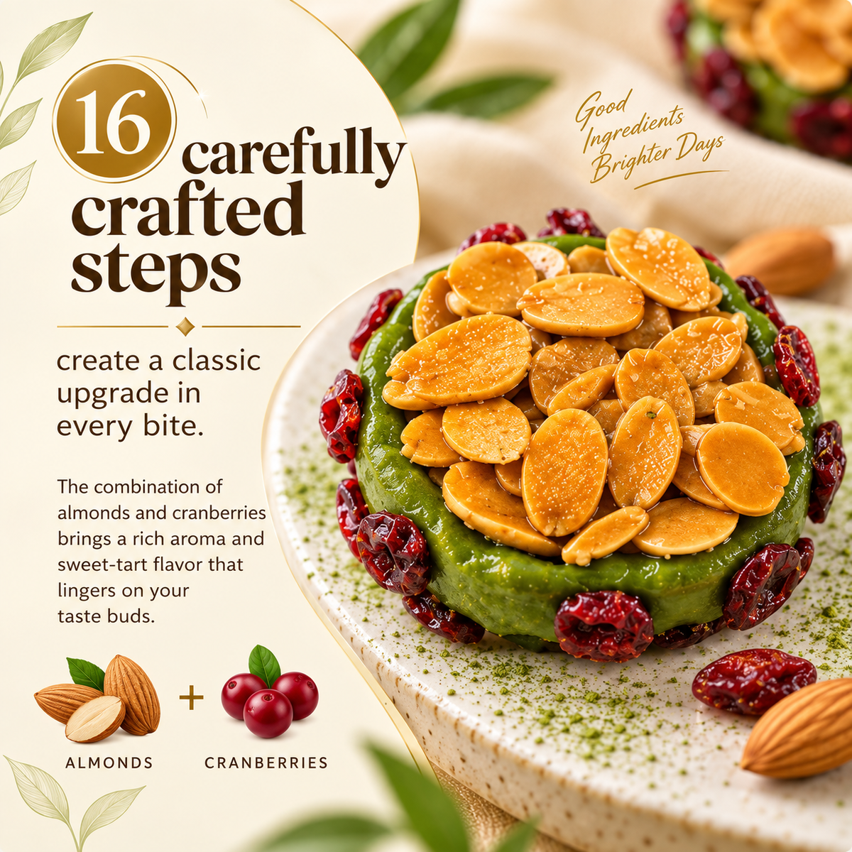 😋Cranberry & Matcha Crispy Sandwich Cookies-A guilt-free, satisfying bite designed for healthier daily snacking-Finn