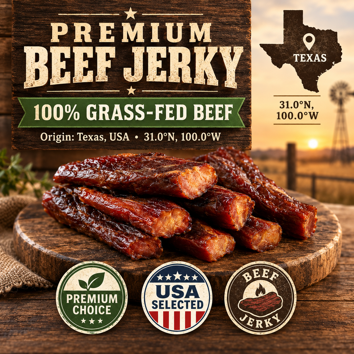 🥩Craving Snacks While Cutting Sugar? This Zero-Sugar Premium American Beef Jerky Lets You Indulge Without the Guilt or Spikes-Finn