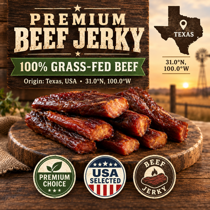 🥩Craving Snacks While Cutting Sugar? This Zero-Sugar Premium American Beef Jerky Lets You Indulge Without the Guilt or Spikes-Finn