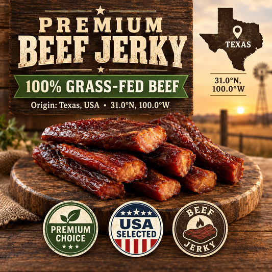 🥩Craving Snacks While Cutting Sugar? This Zero-Sugar Premium American Beef Jerky Lets You Indulge Without the Guilt or Spikes-Finn